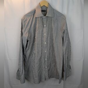 Tom Ford striped button down shirt size 17(44) in EUC
